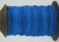 woad dyed singles on spindle